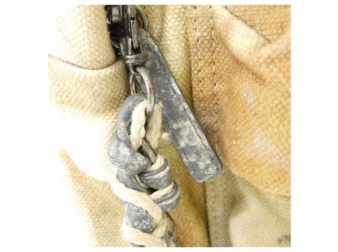 Chanel 92352 Beiger Mehrfarbiger Canvas-Rucksack Mehrfarben - Ansicht 5