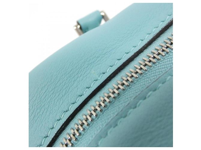 Hermès Mini Plume Handtasche Blau - Ansicht 3
