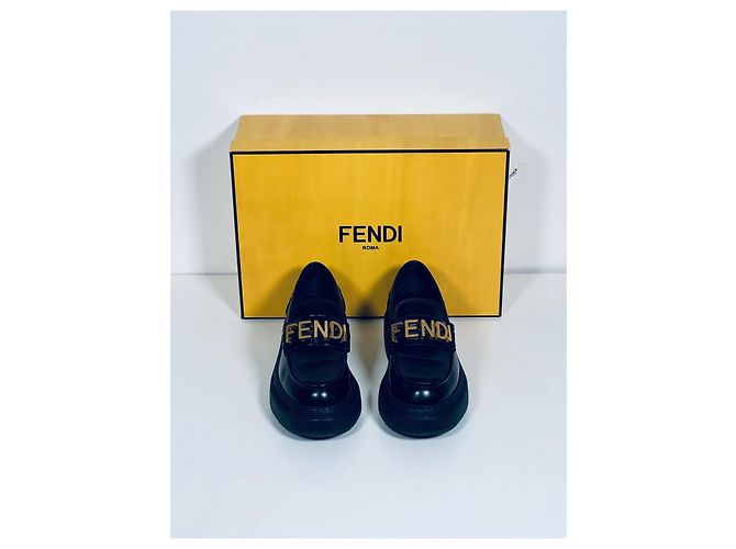 Fendi Chocolate Loafers - view 3