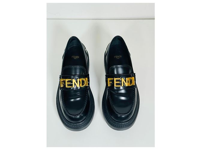 Fendi Chocolate Loafers - view 4