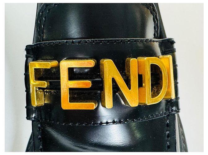 Fendi Chocolate Loafers - view 5