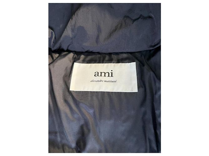 Ami Paris Ton-in-Ton schwarze Pufferjacke - Ansicht 5