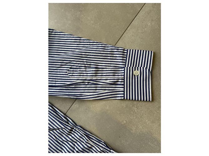 Camisa a Rayas Givenchy Blanco Azul - vista 12