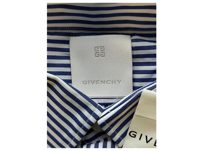 Camisa a Rayas Givenchy Blanco Azul - vista 7