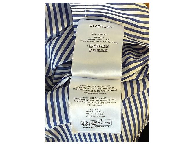 Camisa a Rayas Givenchy Blanco Azul - vista 9