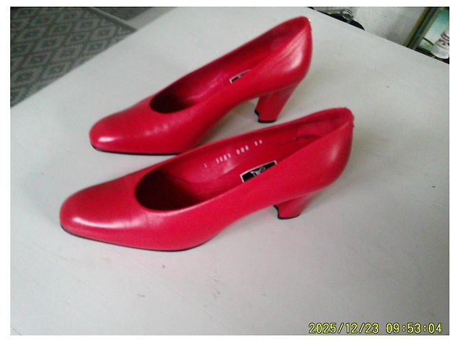 Décolleté Jaime Mascaro in pelle rossa 36 Rosso - vista 3