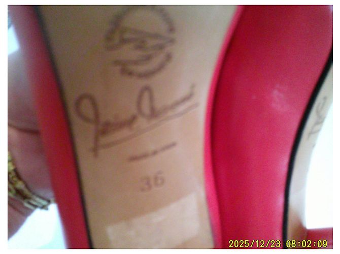 Décolleté Jaime Mascaro in pelle rossa 36 Rosso - vista 8