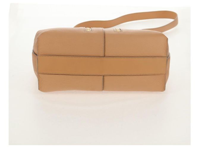 Chloé Borsa a mano in pelle Chloe Kate 2 in 1 Beige Oro Auth BA8784 D'oro - vista 5
