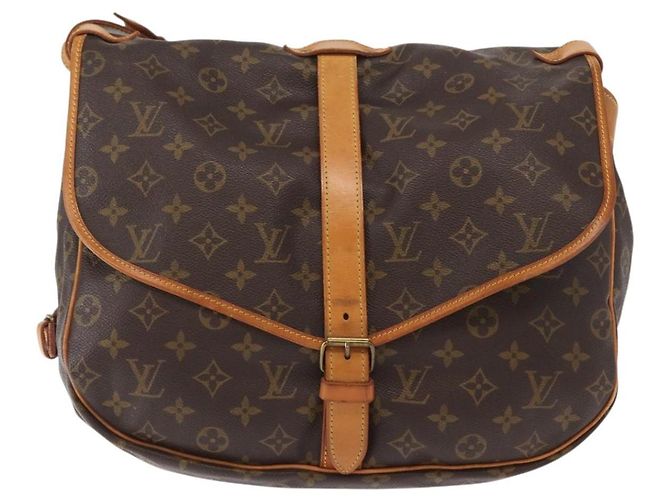 LOUIS VUITTON Borsa a Spalla Monogram Saumur 35 M42254 LV Auth ka812 Monogramma - vista 13