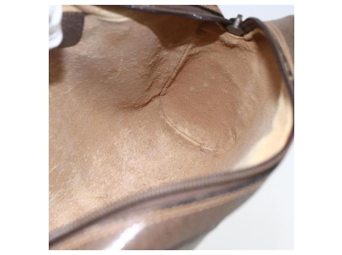 GUCCI GG Supreme Web Sherry Line Clutch Bag PVC Beige Oro 63 01 012 Auth mr1689 D'oro - vista 17