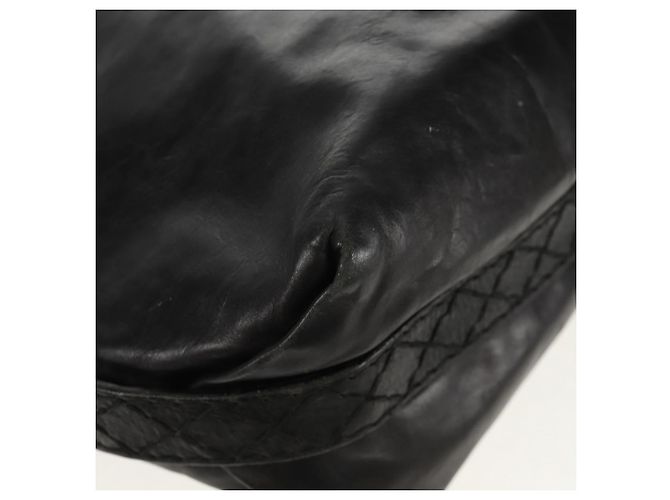 Borsa Tote in pelle nera e oro GUCCI 211959 Auth BA8823 Nero D'oro - vista 17