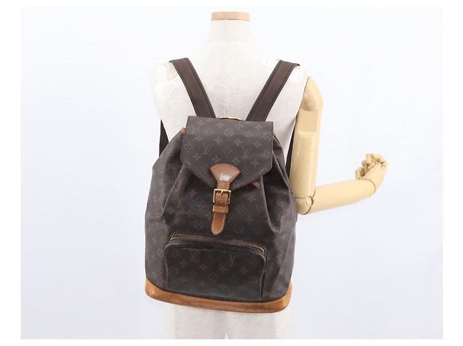 LOUIS VUITTON Monogram Montsouris GM Rucksack M51135 LV Auth 155672 Monogramm - Ansicht 27