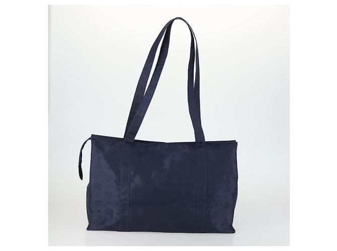 Borsa tote MCM Logogram Vicetos in PVC 2 pezzi Marrone Blu Navy Auth 151690 - vista 3