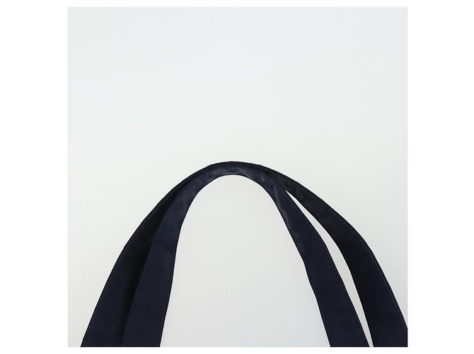 Borsa tote MCM Logogram Vicetos in PVC 2 pezzi Marrone Blu Navy Auth 151690 - vista 6