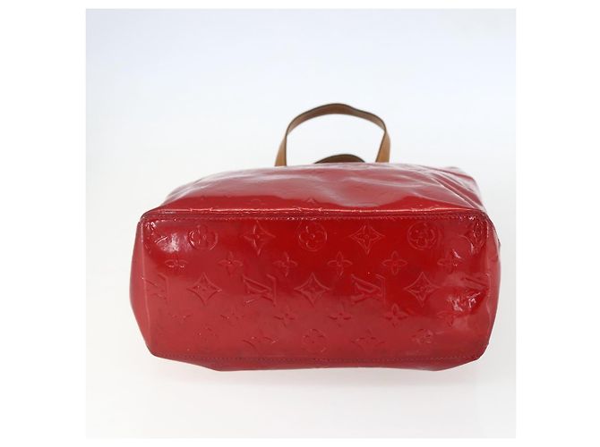 LOUIS VUITTON Monogram Vernis Reade MM Borsa a Mano Rossa M91086 LV Auth 159938 Rosso - vista 5