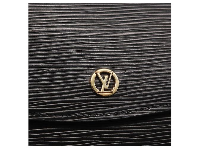 LOUIS VUITTON Clutch Epi Montaigne 27 Nero M52652 LV Auth ep12214 - vista 17