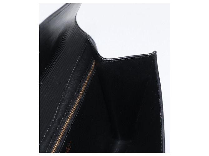 LOUIS VUITTON Clutch Epi Montaigne 27 Nero M52652 LV Auth ep12214 - vista 18