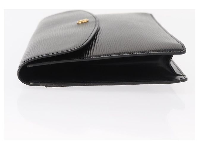 LOUIS VUITTON Clutch Epi Montaigne 27 Nero M52652 LV Auth ep12214 - vista 4
