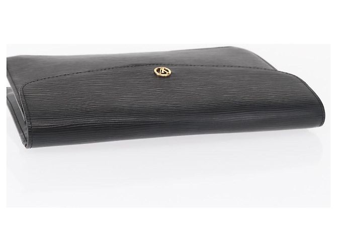 LOUIS VUITTON Clutch Epi Montaigne 27 Nero M52652 LV Auth ep12214 - vista 5