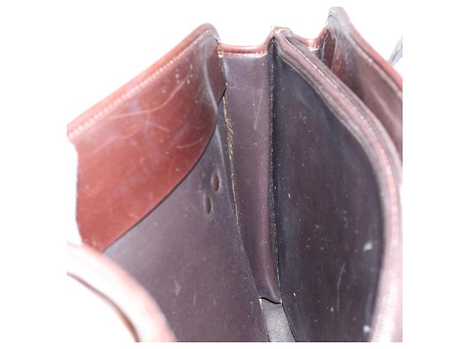 Borsa a Mano Christian Dior in Pelle Marrone Oro Auth gh1451 D'oro - vista 17