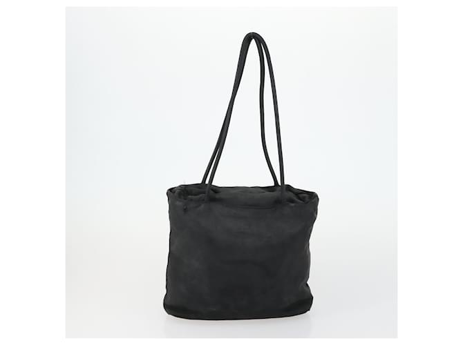 PRADA Borsa a Mano Nylon 3 Pezzi Nera Auth 151495 Nero - vista 10