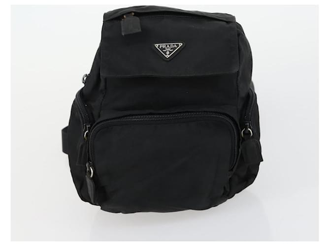 PRADA Borsa a Mano Nylon 3 Pezzi Nera Auth 151495 Nero - vista 16