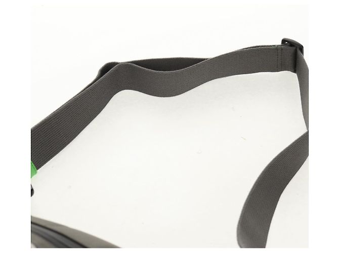 Borsa a vita GG Canvas Gucci in nylon grigio argento 752102 Auth BA8974V Marrone - vista 8