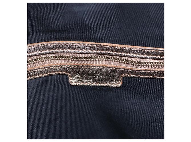 Bulgari Borsa a mano in pelle BVLGARI 2 in 1 oro Auth ka881 D'oro - vista 20