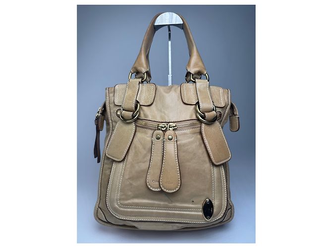 Chloé Vintage Chloe Lederhandtasche Beige - Ansicht 13
