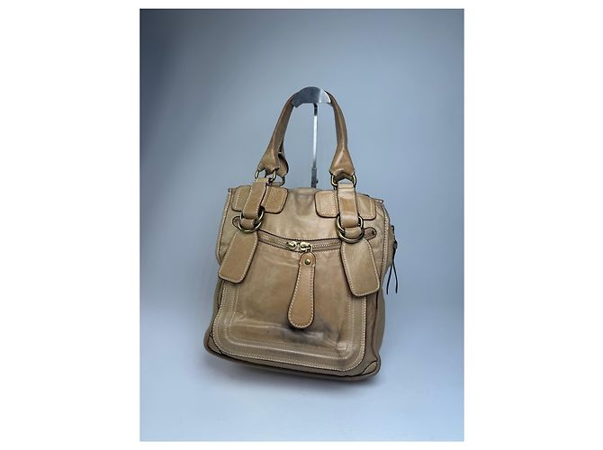 Chloé Vintage Chloe Lederhandtasche Beige - Ansicht 14