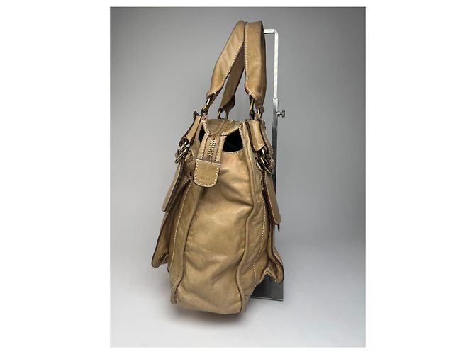 Chloé Vintage Chloe Lederhandtasche Beige - Ansicht 6
