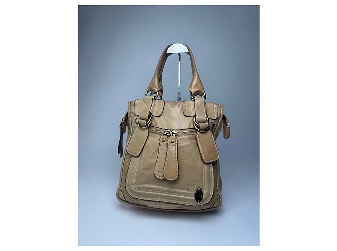Chloé Vintage Chloe Lederhandtasche Beige - Ansicht 7