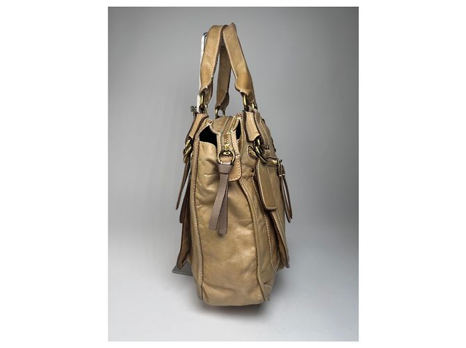 Chloé Vintage Chloe Lederhandtasche Beige - Ansicht 8