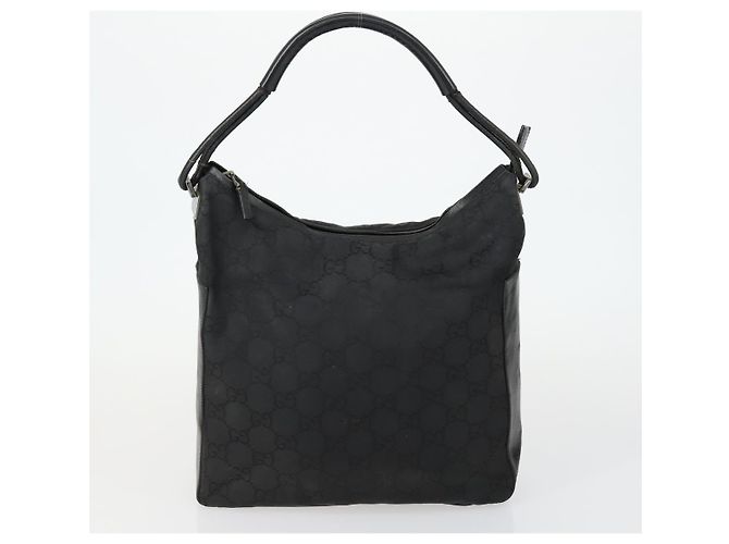 Borsa a Spalla GG Canvas Gucci Nylon 3 Pezzi Nera Auth 151641 Nero - vista 2