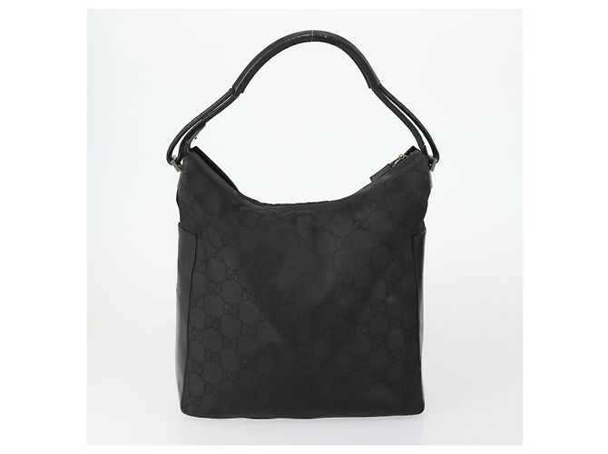 Borsa a Spalla GG Canvas Gucci Nylon 3 Pezzi Nera Auth 151641 Nero - vista 3