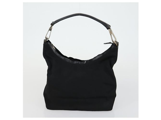 Borsa a Spalla GG Canvas Gucci Nylon 3 Pezzi Nera Auth 151641 Nero - vista 9