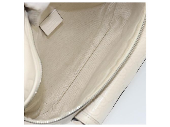 Marsupio GG Supreme Gucci Bianco Argento 645093 Auth BA8839 - vista 10