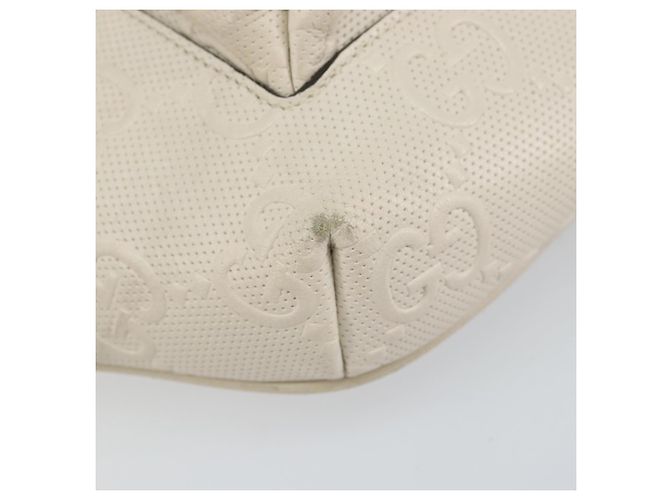 Marsupio GG Supreme Gucci Bianco Argento 645093 Auth BA8839 - vista 14