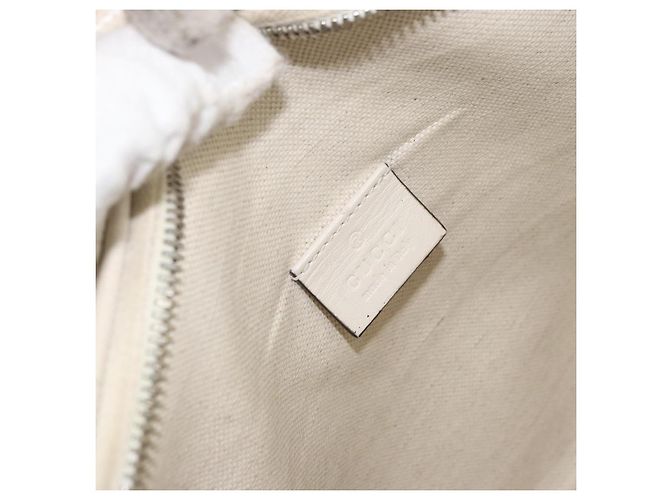 Marsupio GG Supreme Gucci Bianco Argento 645093 Auth BA8839 - vista 18