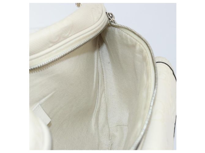 Marsupio GG Supreme Gucci Bianco Argento 645093 Auth BA8839 - vista 19