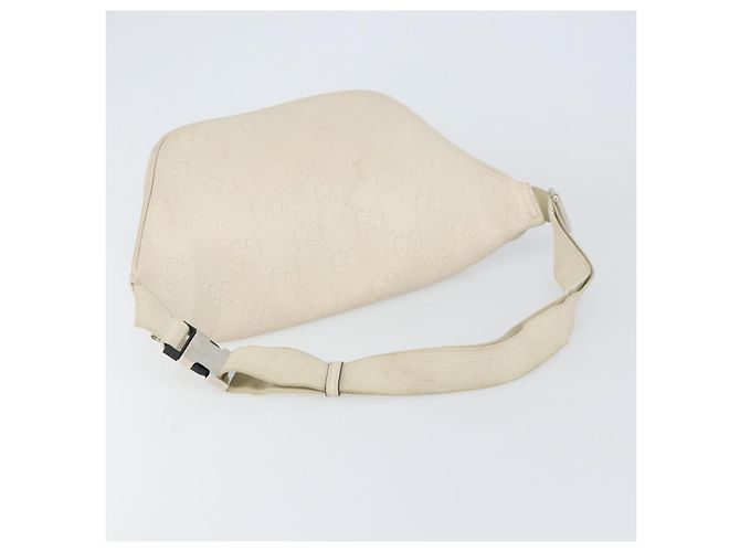 Marsupio GG Supreme Gucci Bianco Argento 645093 Auth BA8839 - vista 7