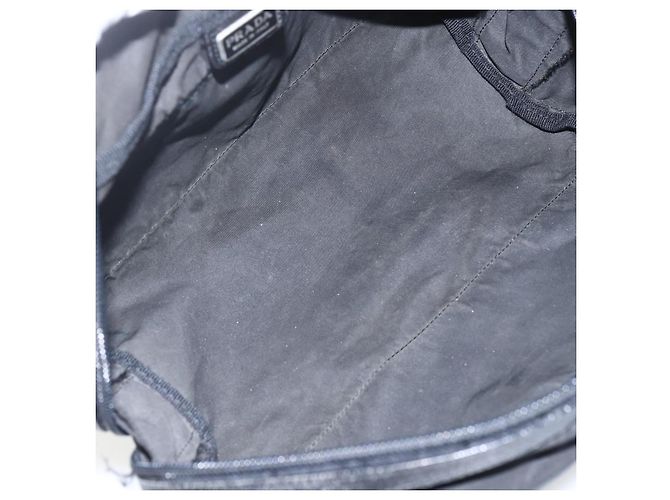 Prada Pochette in Nylon e Pelle Nera Auth bs31961 Nero - vista 10