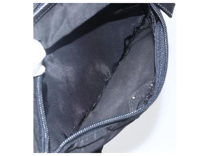 Prada Pochette in Nylon e Pelle Nera Auth bs31961 Nero - vista 11