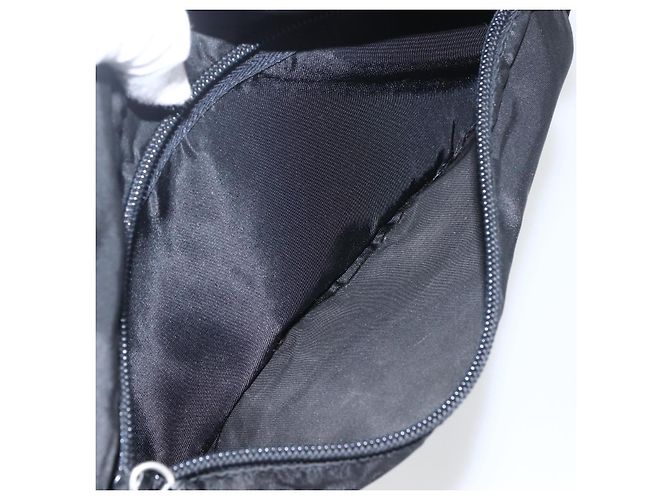 Prada Pochette in Nylon e Pelle Nera Auth bs31961 Nero - vista 20