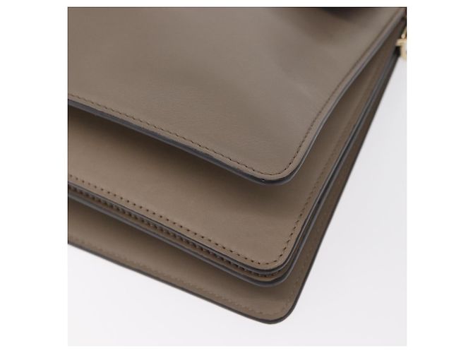 Chloé Borsa a Spalla Chloe Fay in Pelle Scamosciata Beige Oro Auth BA8909 D'oro - vista 14