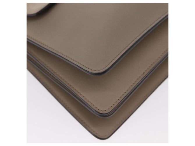 Chloé Borsa a Spalla Chloe Fay in Pelle Scamosciata Beige Oro Auth BA8909 D'oro - vista 9