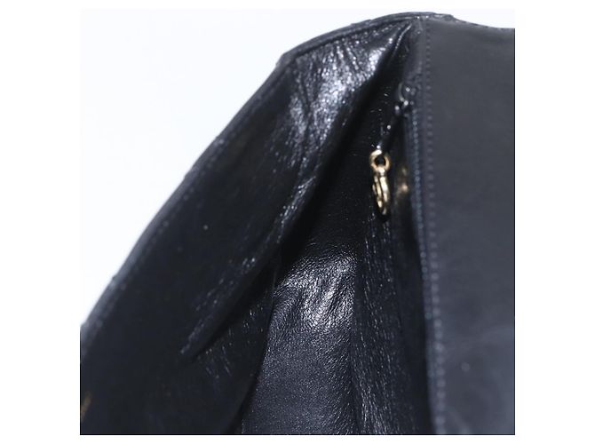CHANEL Matelassé 25 Borsa a Spalla con Catena in Pelle di Agnello Nera Oro CC Auth 158905SAM Nero D'oro - vista 21