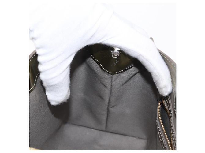 LOUIS VUITTON Borsa Wilshire PM Monogram Vernis Grigio Art Deco M91627 Auth 156778 - vista 19