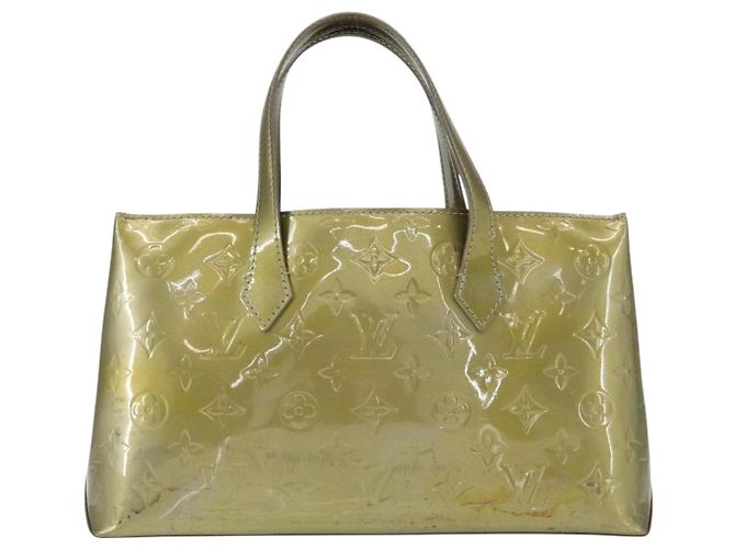LOUIS VUITTON Borsa Wilshire PM Monogram Vernis Grigio Art Deco M91627 Auth 156778 - vista 2