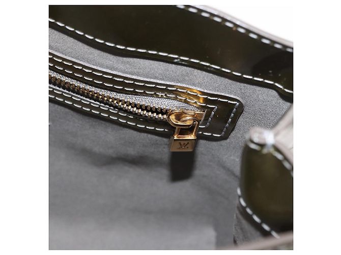 LOUIS VUITTON Borsa Wilshire PM Monogram Vernis Grigio Art Deco M91627 Auth 156778 - vista 20